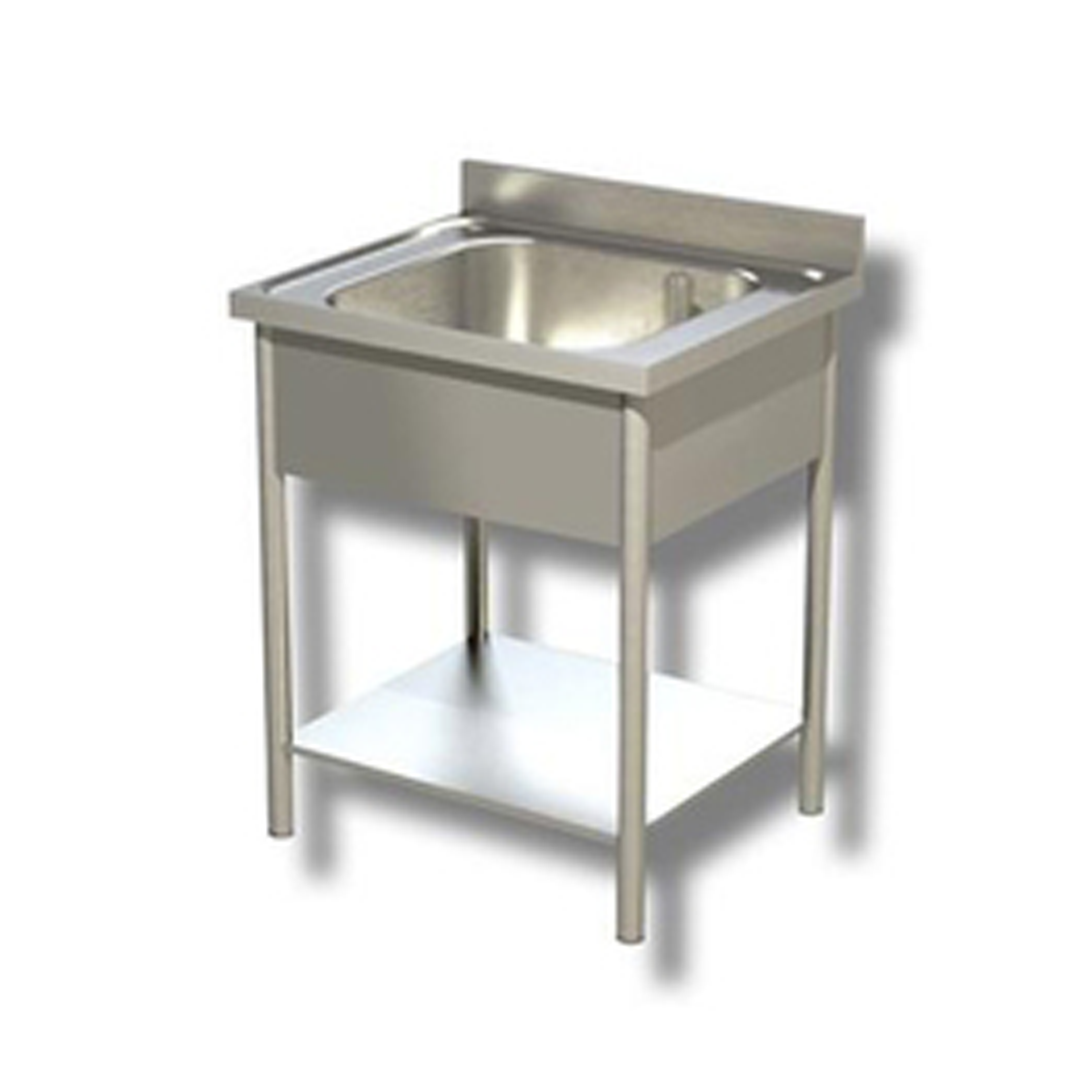 PLONGE INOX SIMPLE BAC  SANS ÉGOUTTOIR